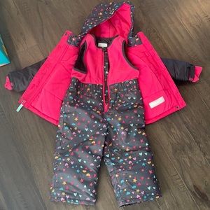 Baby girls snowsuit w/ jacket